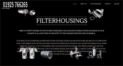 Desktop Screenshot of filterhousings.co.uk