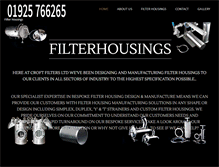 Tablet Screenshot of filterhousings.co.uk